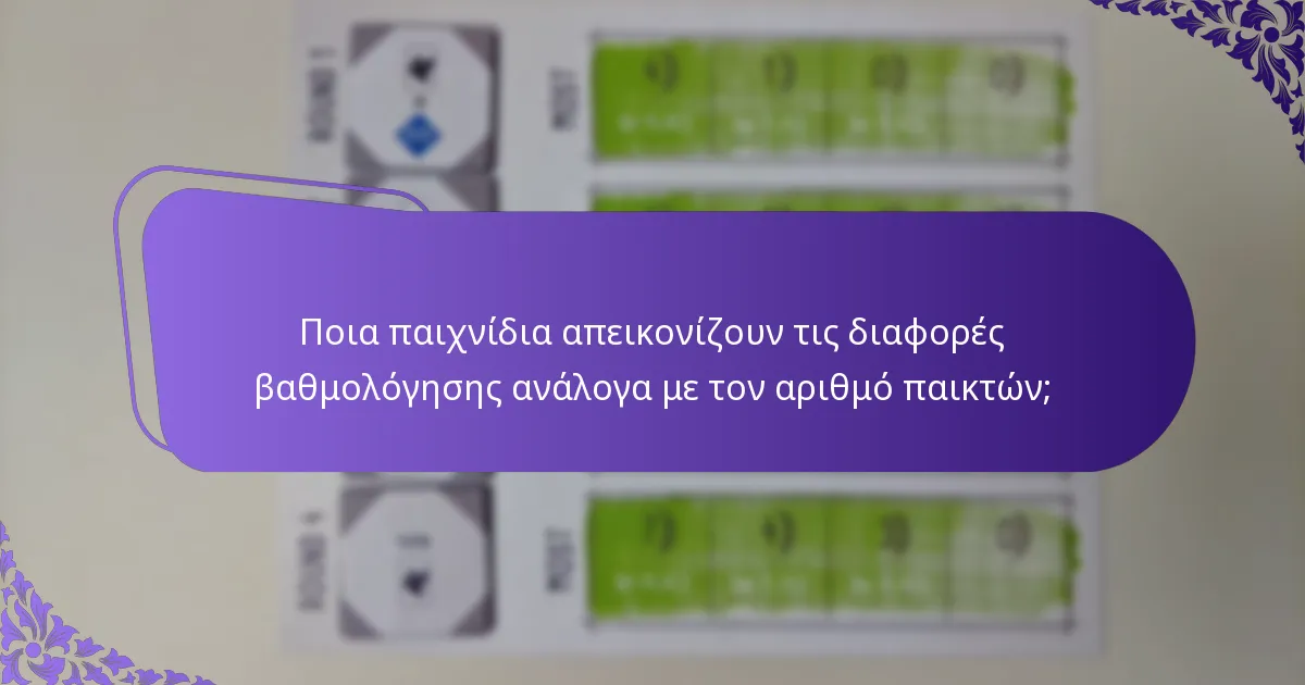 Πώς να προσαρμόσετε τα συστήματα βαθμολόγησης για διαφορετικούς αριθμούς παικτών;