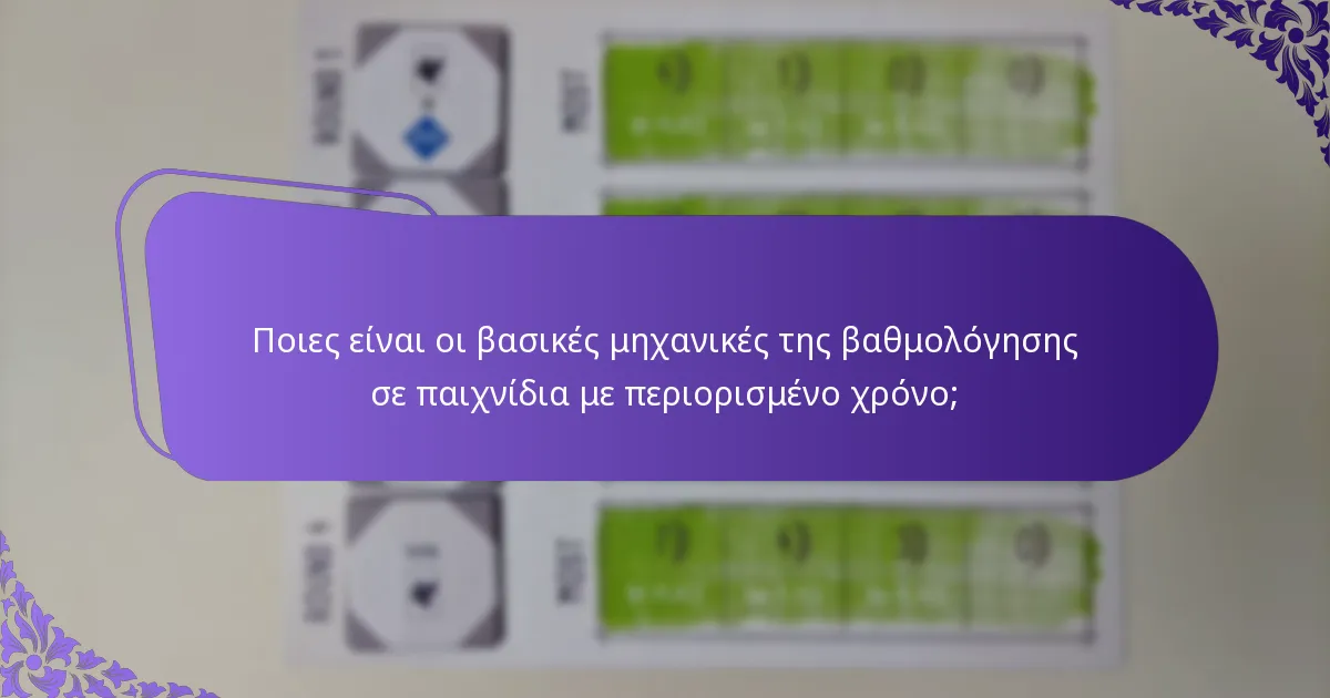 Πώς μπορούν οι παίκτες να μεγιστοποιήσουν τις βαθμολογίες τους σε παιχνίδια με περιορισμένο χρόνο;