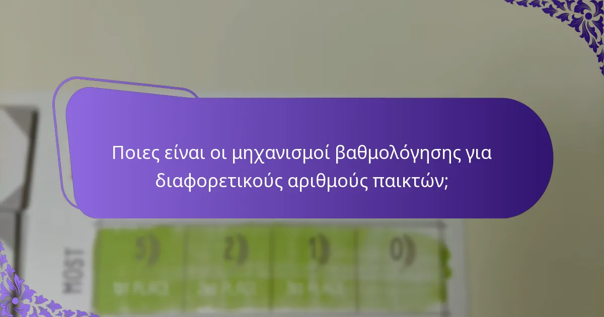 Ποιες στρατηγικές μπορούν να εφαρμοστούν για διαφορετικούς αριθμούς παικτών;
