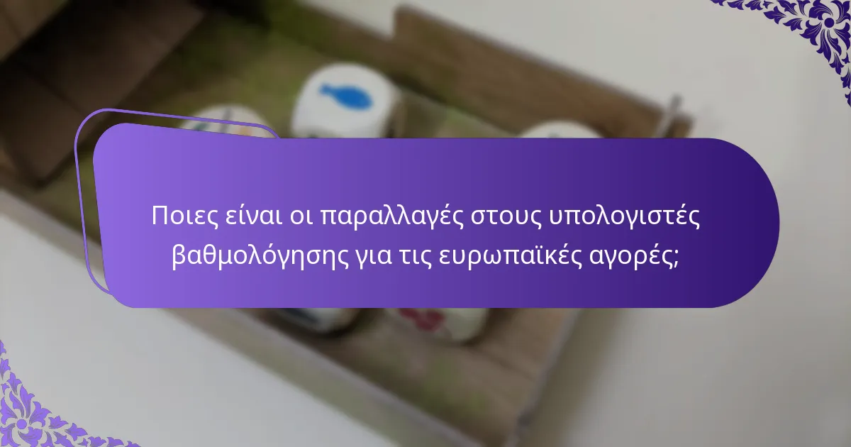 Πώς λειτουργεί ο μηχανισμός βαθμολόγησης;