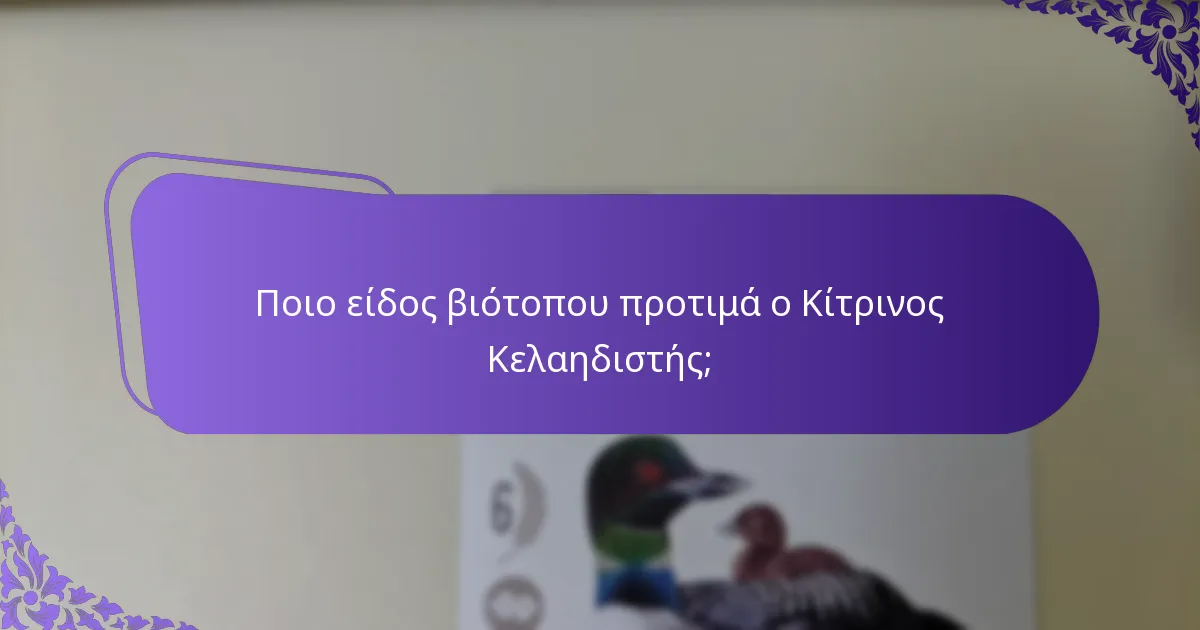 Πώς ακούγεται το τραγούδι του Κίτρινου Κελαηδιστή;