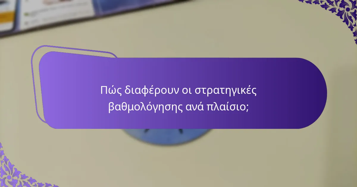 Ποιες είναι οι καλύτερες πρακτικές για την εφαρμογή στρατηγικών βαθμολόγησης;