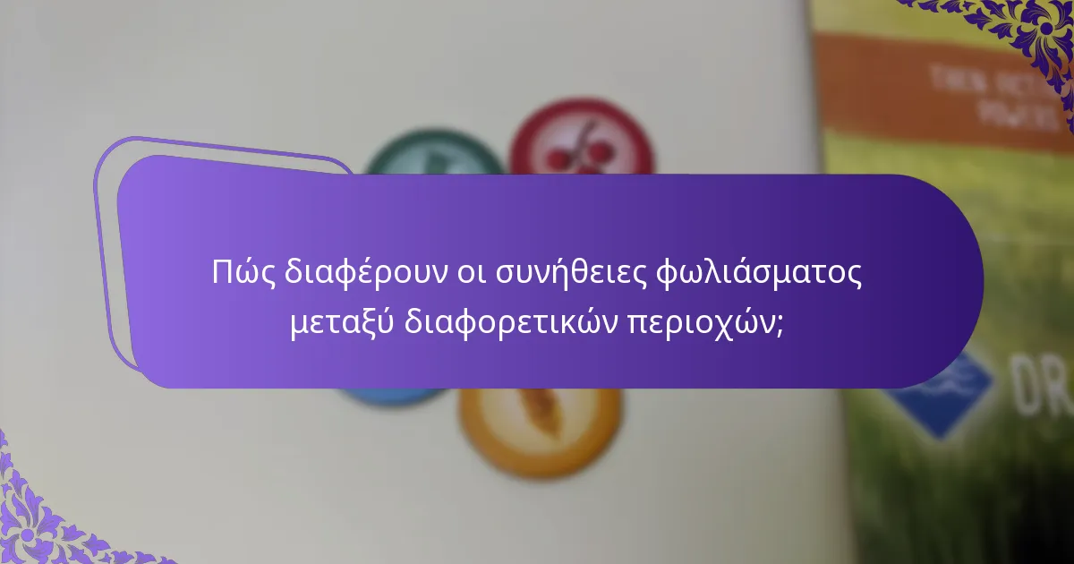 Πώς διαφέρουν οι συνήθειες φωλιάσματος μεταξύ διαφορετικών περιοχών;