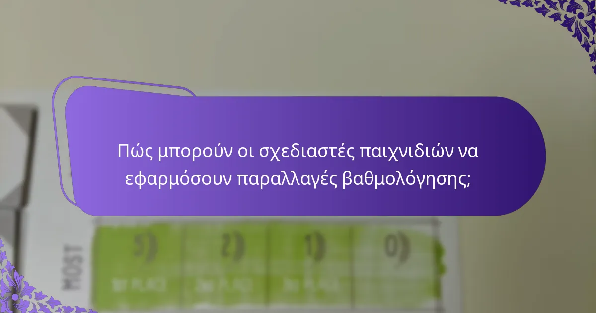 Ποιες είναι οι προκλήσεις της ενσωμάτωσης παραλλαγών βαθμολόγησης;